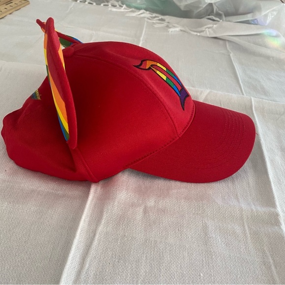 NWOT Disney Parks rainbow baseball hat with adjustable sizing - Picture 12 of 14